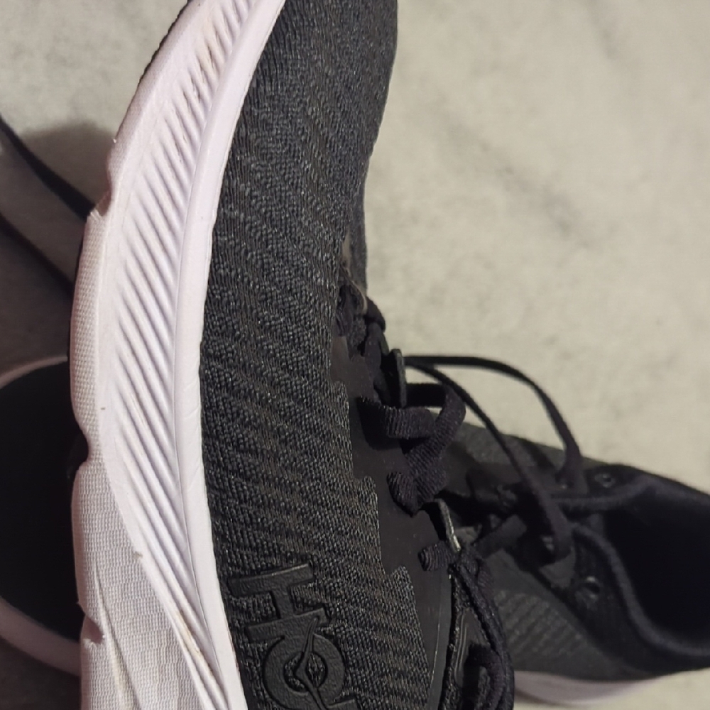 Hoka Solimar Black and White Athletic Shoes with Sleek Design